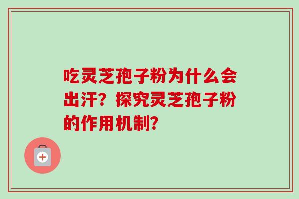 吃灵芝孢子粉为什么会出汗？探究灵芝孢子粉的作用机制？