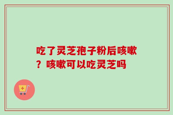 吃了灵芝孢子粉后？可以吃灵芝吗