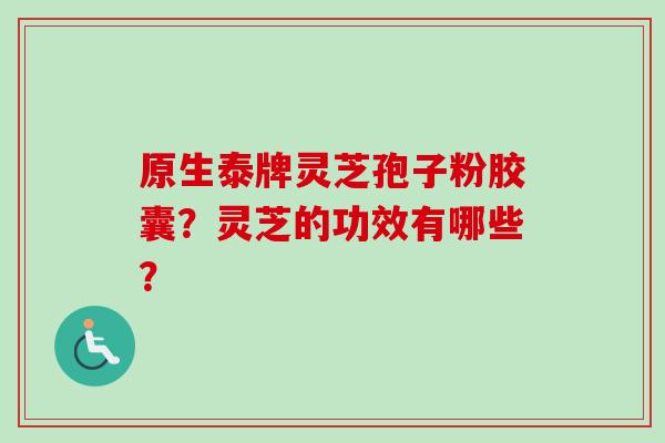 原生泰牌灵芝孢子粉胶囊？灵芝的功效有哪些？
