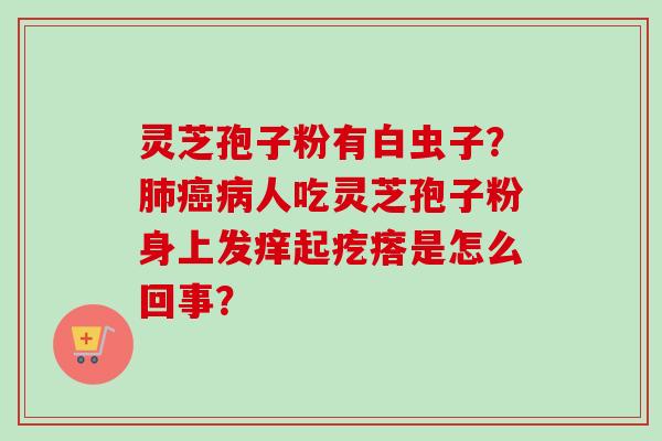 灵芝孢子粉有白虫子？人吃灵芝孢子粉身上发痒起疙瘩是怎么回事？