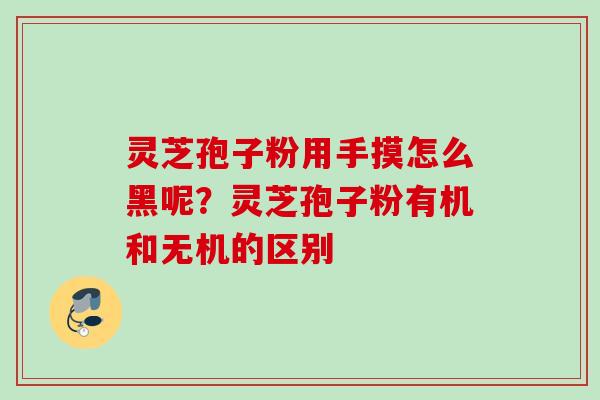灵芝孢子粉用手摸怎么黑呢？灵芝孢子粉有机和无机的区别