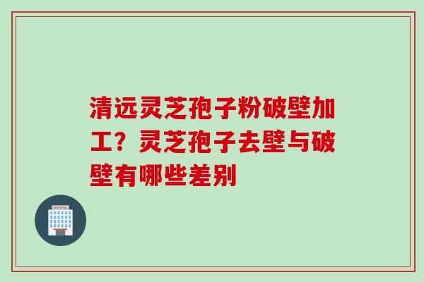 清远灵芝孢子粉破壁加工？灵芝孢子去壁与破壁有哪些差别