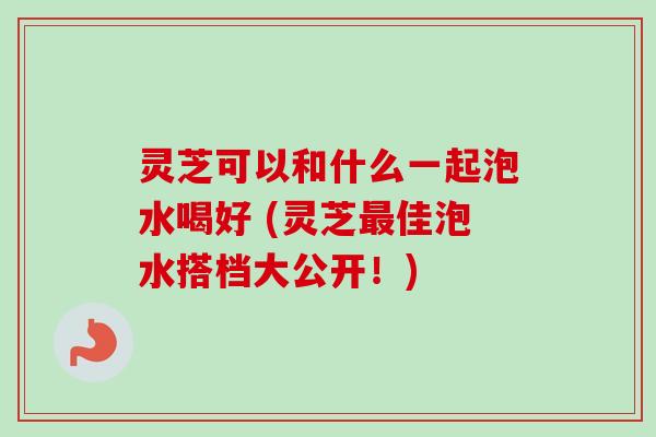 灵芝可以和什么一起泡水喝好 (灵芝最佳泡水搭档大公开！)