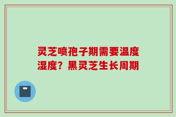 灵芝喷孢子期需要温度湿度？黑灵芝生长周期