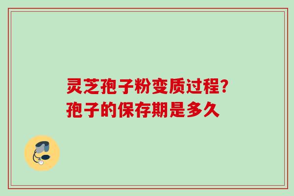 灵芝孢子粉变质过程？孢子的保存期是多久