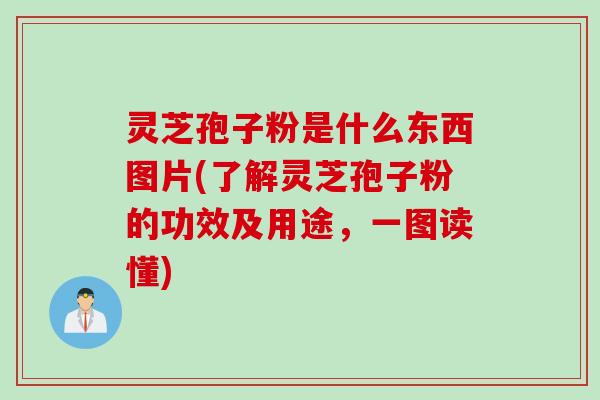 灵芝孢子粉是什么东西图片(了解灵芝孢子粉的功效及用途，一图读懂)