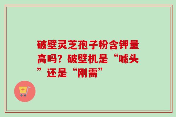 破壁灵芝孢子粉含钾量高吗？破壁机是“噱头”还是“刚需”