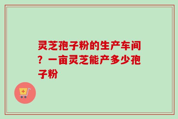 灵芝孢子粉的生产车间？一亩灵芝能产多少孢子粉