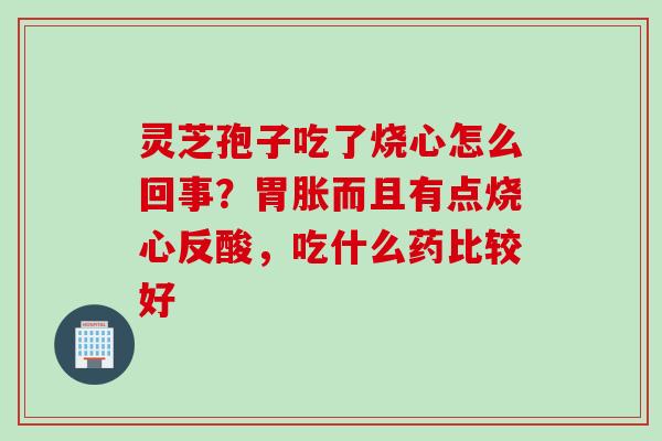 灵芝孢子吃了烧心怎么回事？胃胀而且有点烧心反酸，吃什么药比较好