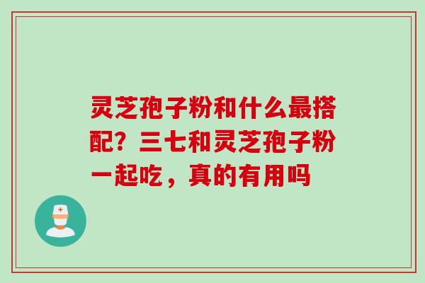灵芝孢子粉和什么搭配？三七和灵芝孢子粉一起吃，真的有用吗
