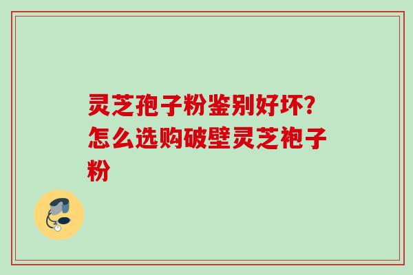 灵芝孢子粉鉴别好坏？怎么选购破壁灵芝袍子粉