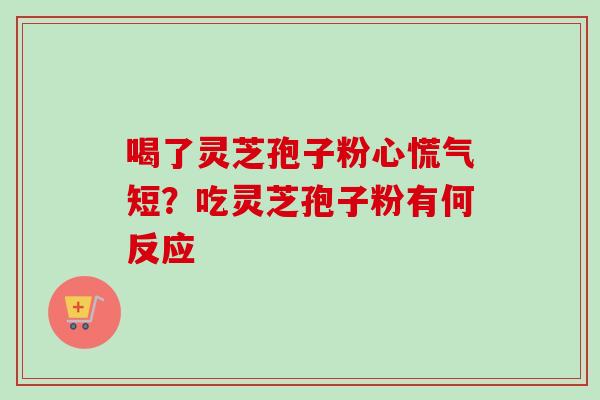喝了灵芝孢子粉心慌气短？吃灵芝孢子粉有何反应
