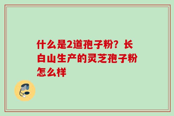 什么是2道孢子粉？长白山生产的灵芝孢子粉怎么样