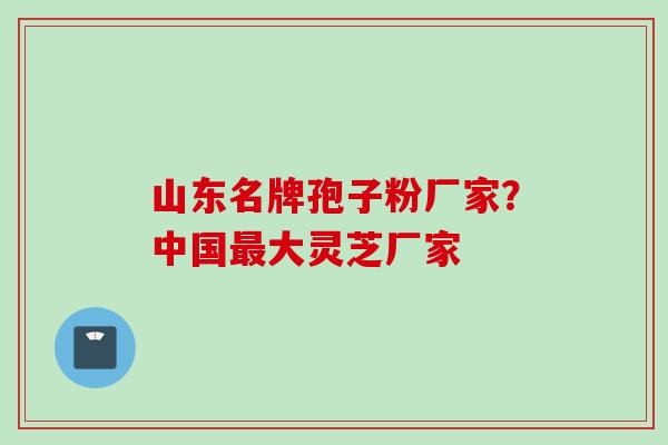 山东名牌孢子粉厂家？中国大灵芝厂家