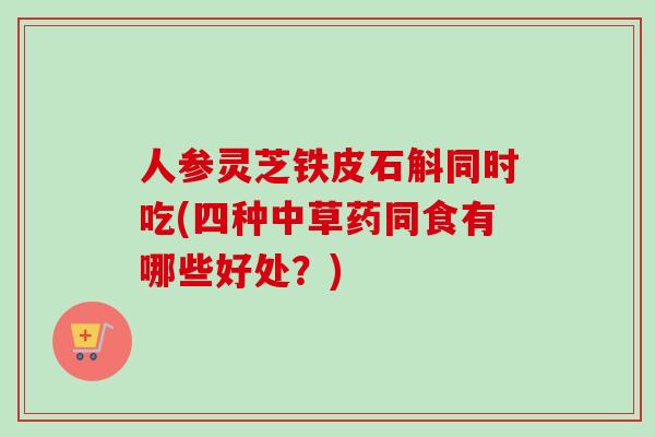 人参灵芝铁皮石斛同时吃(四种中草药同食有哪些好处？)