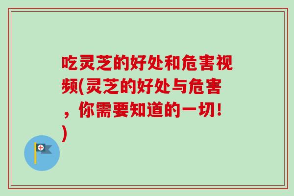 吃灵芝的好处和危害视频(灵芝的好处与危害，你需要知道的一切！)
