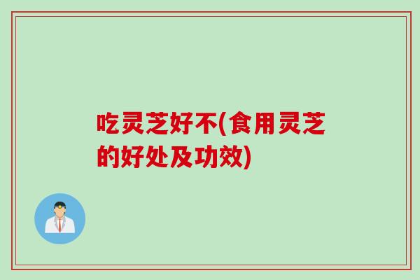 吃灵芝好不(食用灵芝的好处及功效)