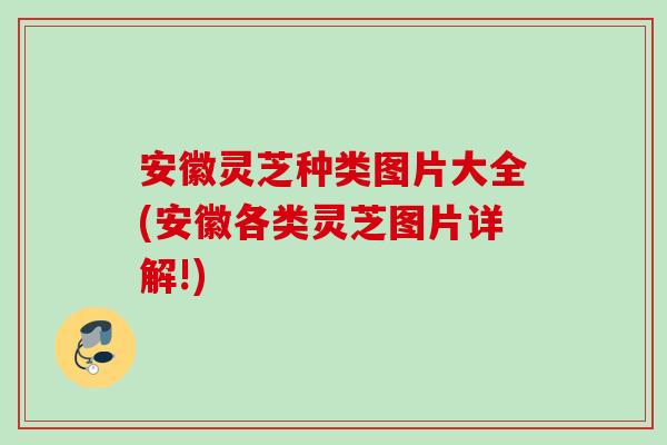 安徽灵芝种类图片大全(安徽各类灵芝图片详解!)