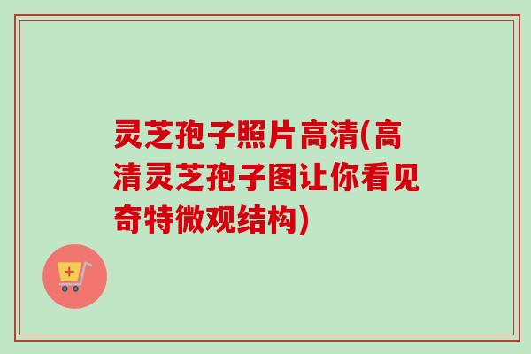 灵芝孢子照片高清(高清灵芝孢子图让你看见奇特微观结构)
