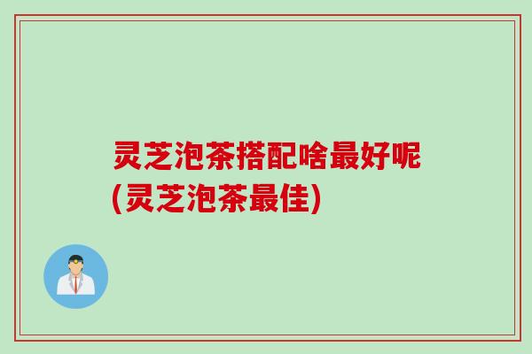 灵芝泡茶搭配啥好呢(灵芝泡茶佳)