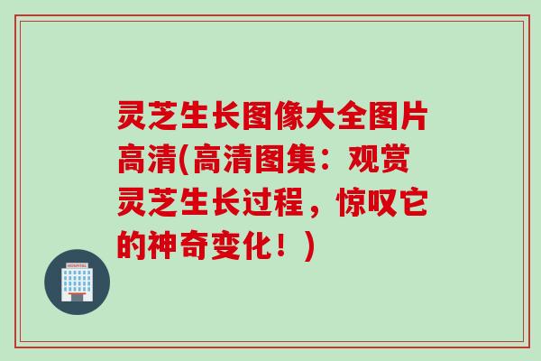 灵芝生长图像大全图片高清(高清图集：观赏灵芝生长过程，惊叹它的神奇变化！)