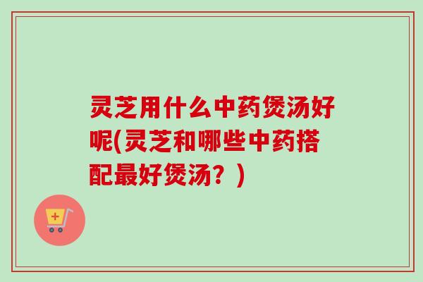 灵芝用什么中药煲汤好呢(灵芝和哪些中药搭配最好煲汤？)