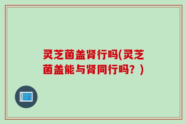 灵芝菌盖肾行吗(灵芝菌盖能与肾同行吗？)