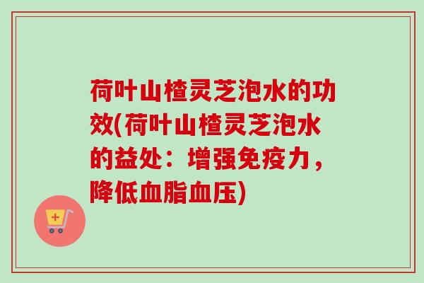 荷叶山楂灵芝泡水的功效(荷叶山楂灵芝泡水的益处：增强免疫力，降低)