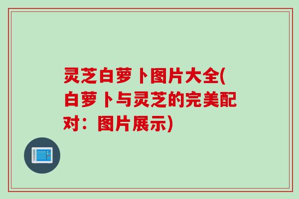 灵芝白萝卜图片大全(白萝卜与灵芝的完美配对：图片展示)