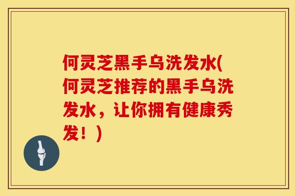 何灵芝黑手乌洗发水(何灵芝推荐的黑手乌洗发水，让你拥有健康秀发！)