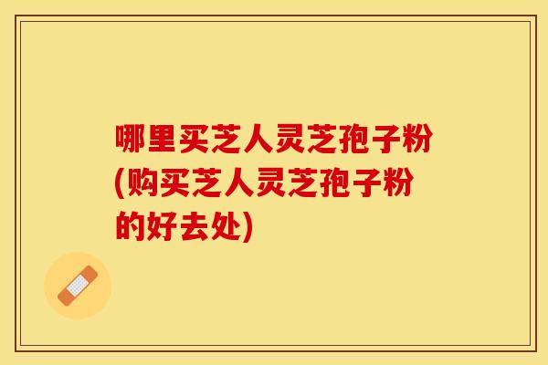 哪里买芝人灵芝孢子粉(购买芝人灵芝孢子粉的好去处)