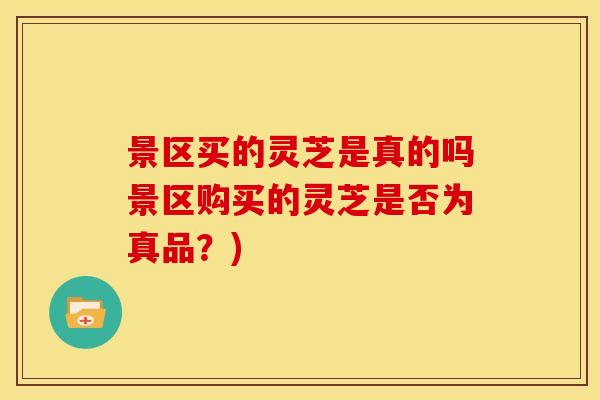 景区买的灵芝是真的吗景区购买的灵芝是否为真品？)