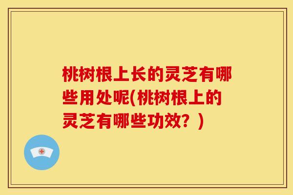 桃树根上长的灵芝有哪些用处呢(桃树根上的灵芝有哪些功效？)