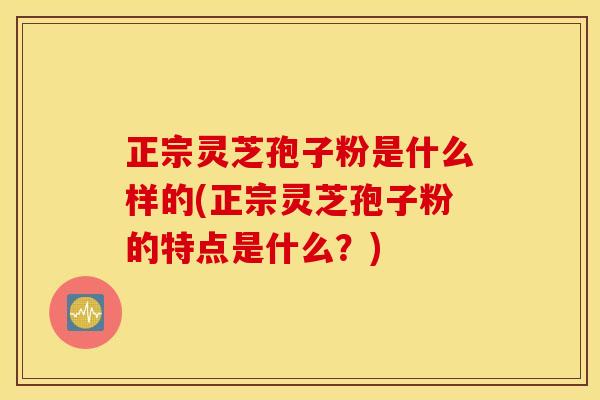 正宗灵芝孢子粉是什么样的(正宗灵芝孢子粉的特点是什么？)