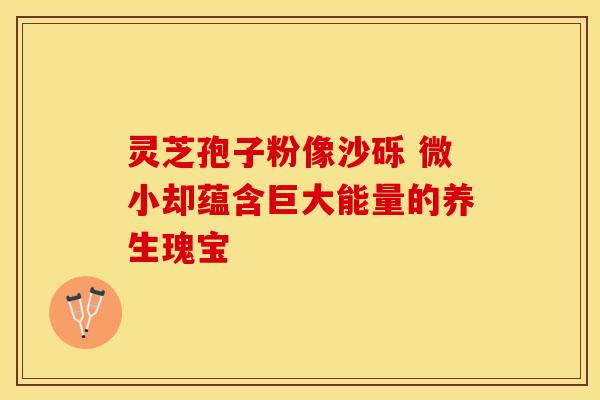 灵芝孢子粉像沙砾 微小却蕴含巨大能量的养生瑰宝