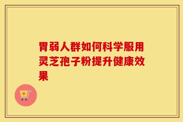 胃弱人群如何科学服用灵芝孢子粉提升健康效果