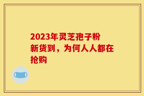 2023年灵芝孢子粉新货到，为何人人都在抢购