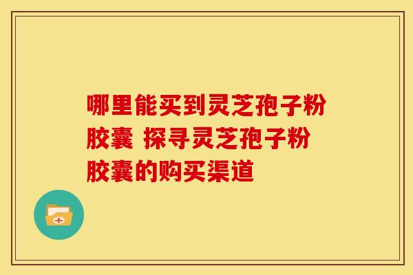 哪里能买到灵芝孢子粉胶囊 探寻灵芝孢子粉胶囊的购买渠道