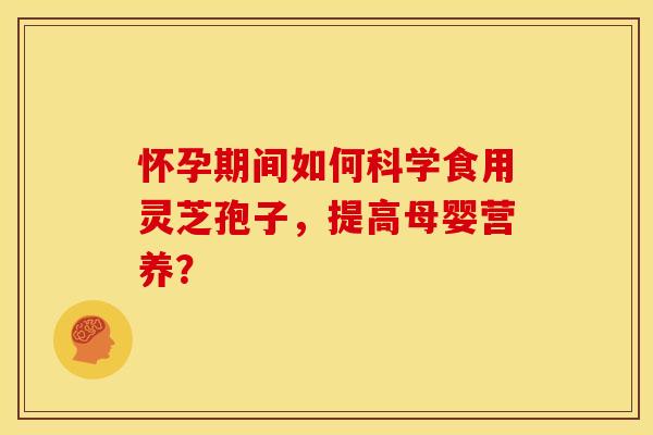 怀孕期间如何科学食用灵芝孢子，提高母婴营养？