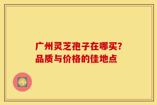 广州灵芝孢子在哪买？品质与价格的佳地点