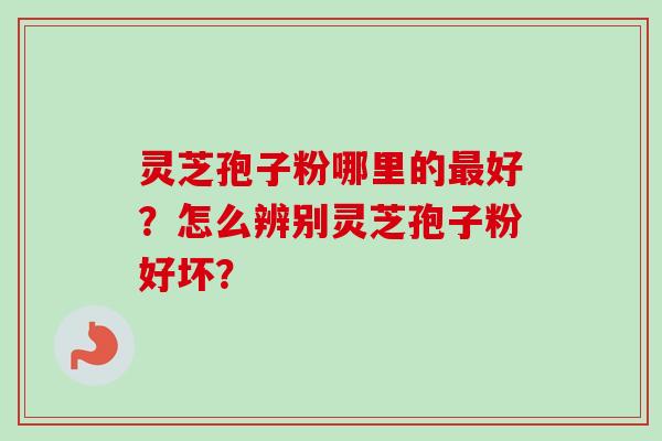 灵芝孢子粉哪里的最好？怎么辨别灵芝孢子粉好坏？