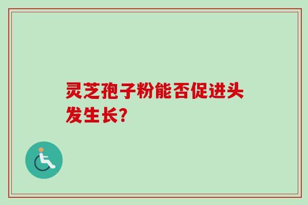 灵芝孢子粉能否促进头发生长? 灵芝孢子粉能否促进头发生长?