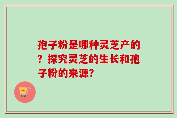 孢子粉是哪种灵芝产的？探究灵芝的生长和孢子粉的来源？
