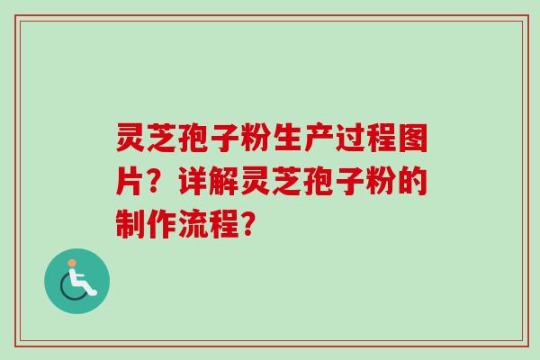 灵芝孢子粉生产过程图片？详解灵芝孢子粉的制作流程？