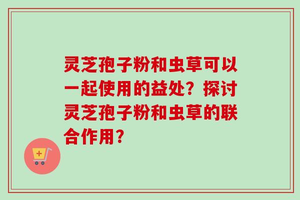 灵芝孢子粉和虫草可以一起使用的益处?探讨灵芝孢子粉和虫草的联合作用?