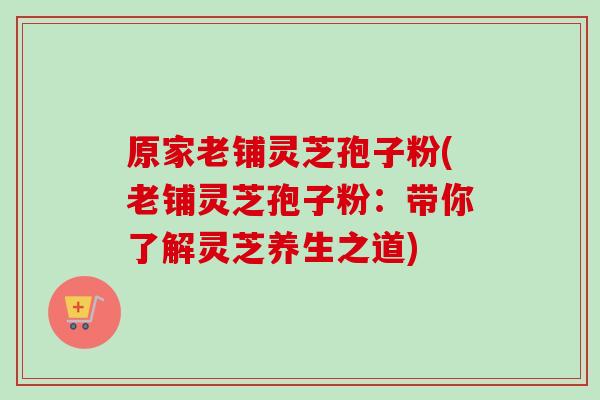 原家老铺灵芝孢子粉(老铺灵芝孢子粉：带你了解灵芝养生之道)