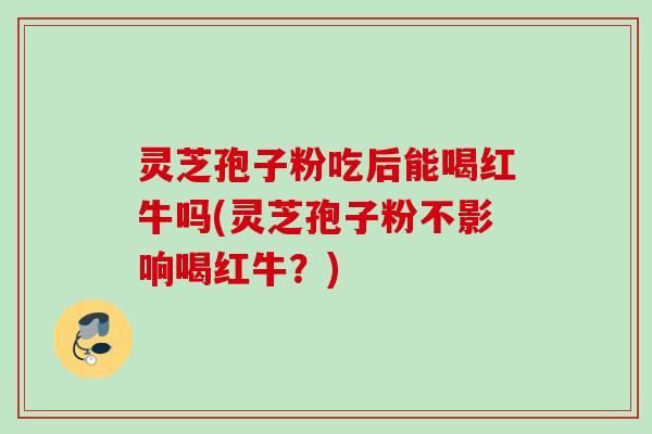 灵芝孢子粉吃后能喝红牛吗(灵芝孢子粉不影响喝红牛？)