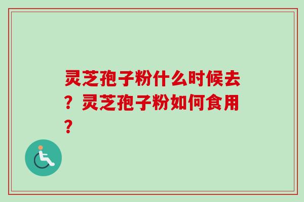 灵芝孢子粉什么时候去？灵芝孢子粉如何食用？