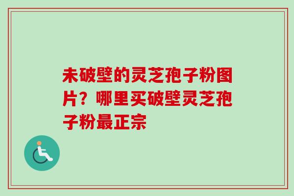 未破壁的灵芝孢子粉图片？哪里买破壁灵芝孢子粉最正宗