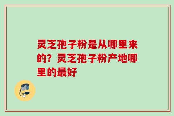 灵芝孢子粉是从哪里来的？灵芝孢子粉产地哪里的最好
